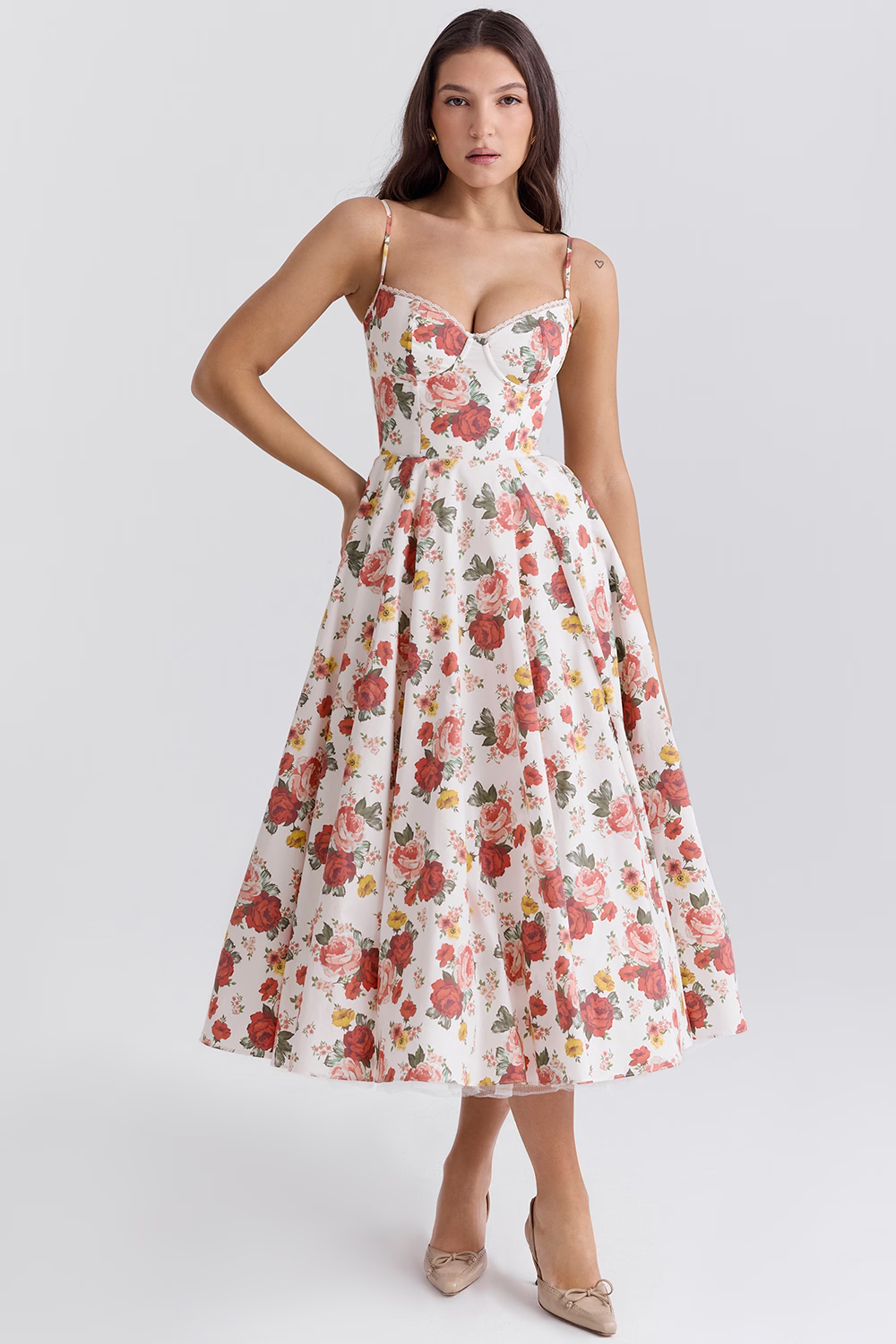 Elegant "Royale" women's midi dress. Perfect for prom, cocktail parties & special events.