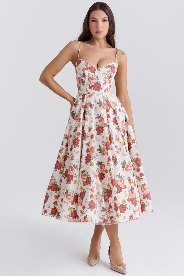 Elegant "Royale" women's midi dress. Perfect for prom, cocktail parties & special events.