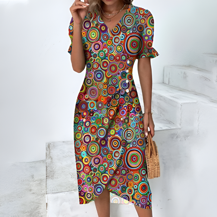 Elegant women's tiered maxi dress, a sophisticated choice for summer and spring style.