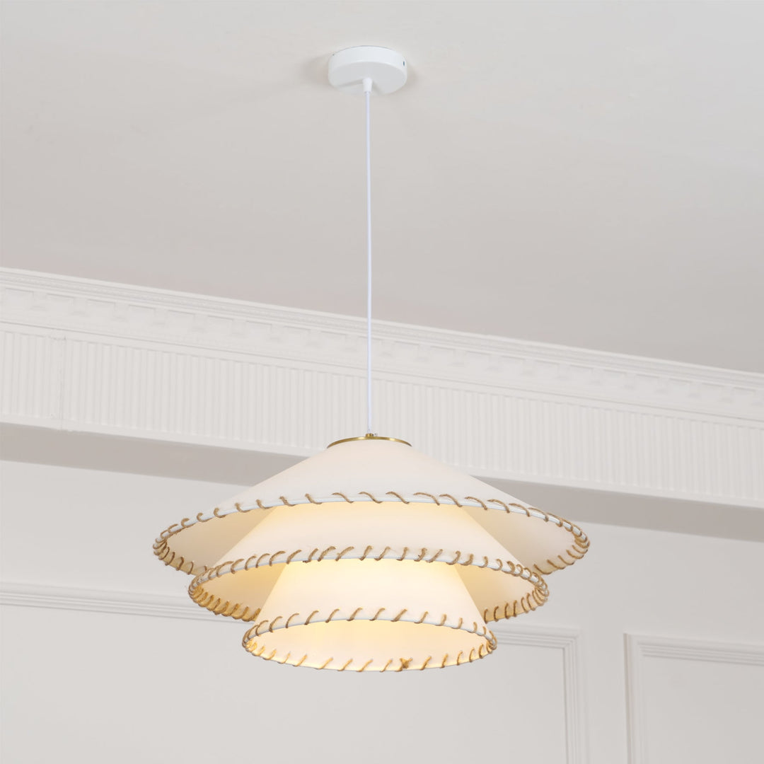 Luxurious tiered pendant light, perfect for adding an elegant touch to any room.