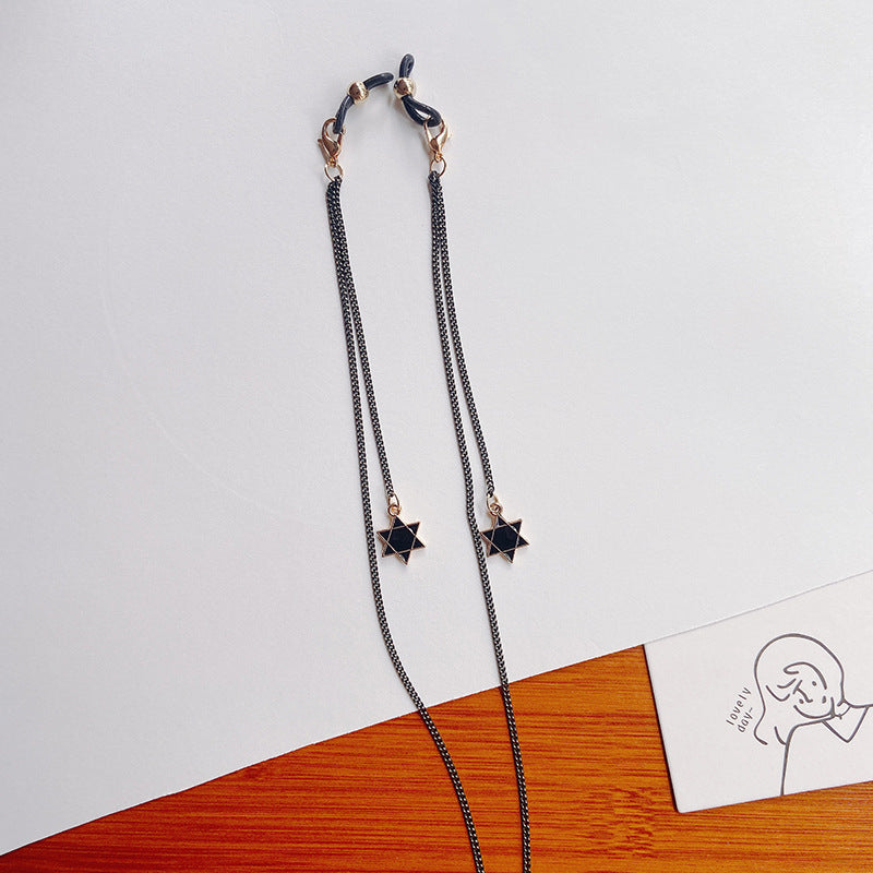 Chic star-accented glasses strap, keeping your eyewear secure and adding a touch of elegance.
