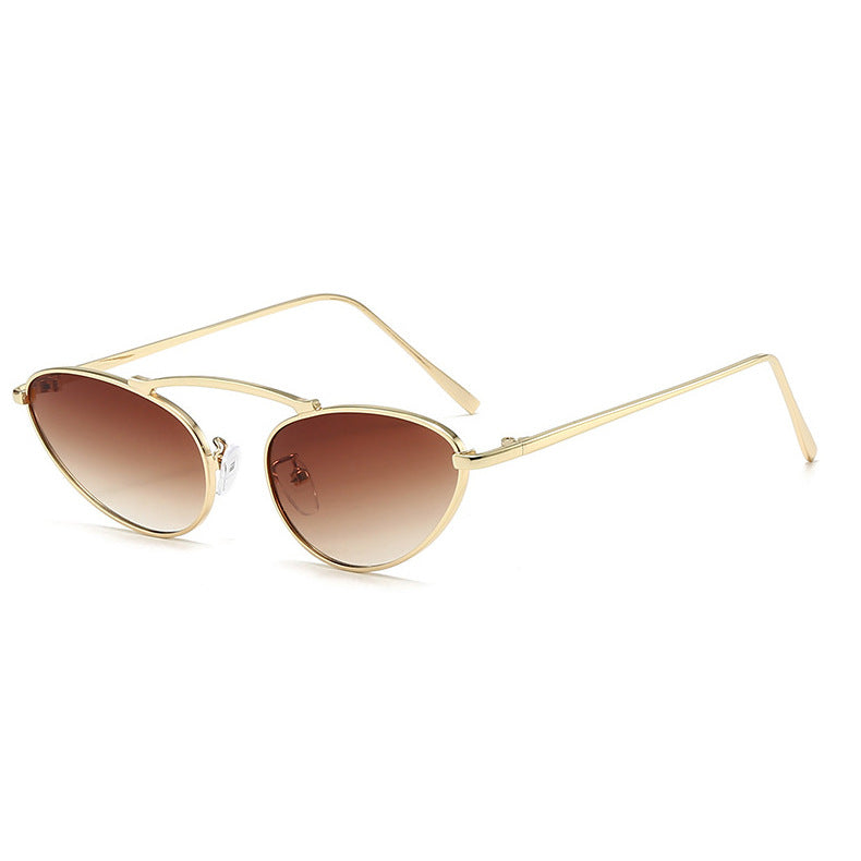 Chic frame unisex sunglasses offering stylish UV protection. Modern, lightweight eyewear accessory.
