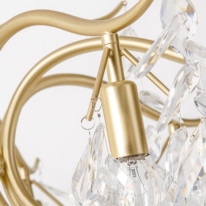 Stunning wisteria chandelier, crystal drops, perfect for upscale home decor lighting.