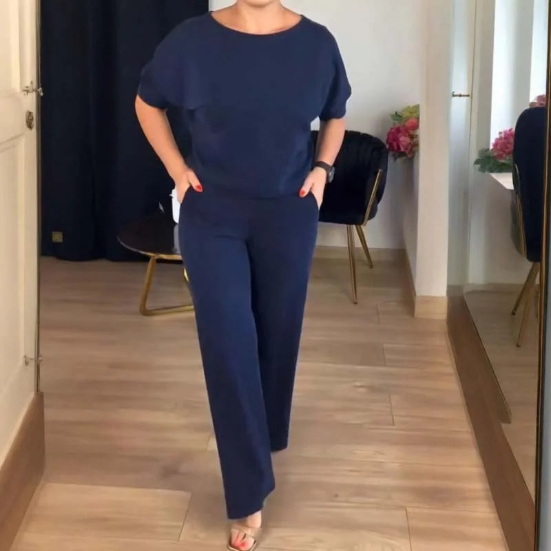 Women's versatile 3-piece sweater set: cardigan, camisole, & wide-leg pants for a chic co-ord outfit.