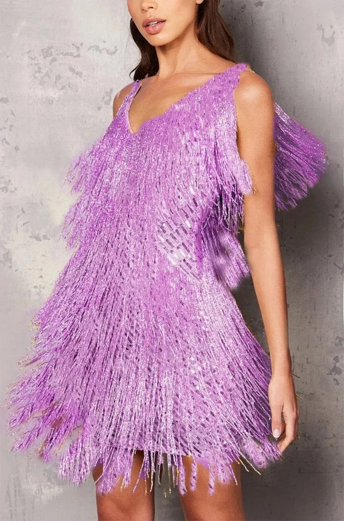 Elegant women's A-line midi cocktail dress for parties & special occasions. Flattering fit.