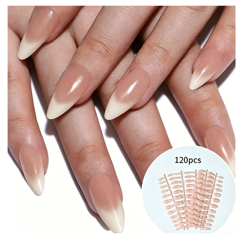 Set of premium almond nail tips for women, durable and long-lasting, ideal for creating beautiful DIY manicures.