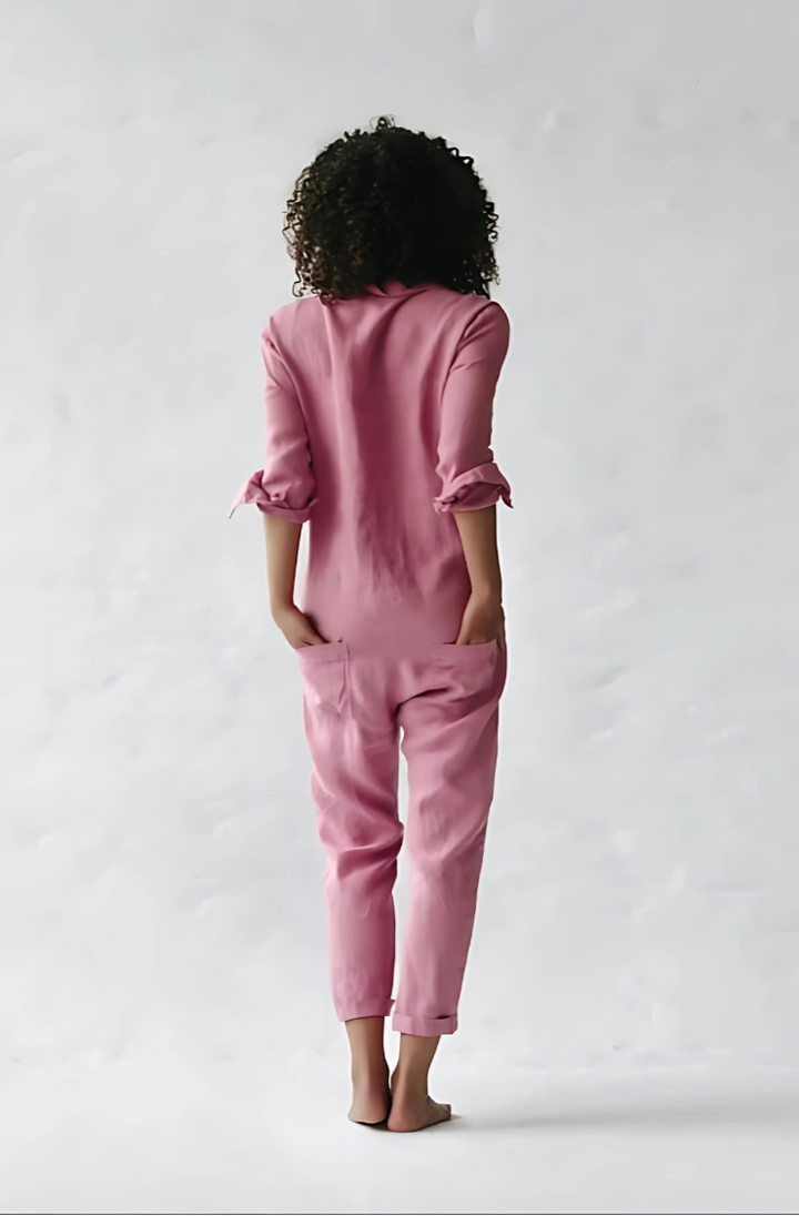 Women's elegant ankle-length jumpsuit designed for effortless style and comfortable casual wear.