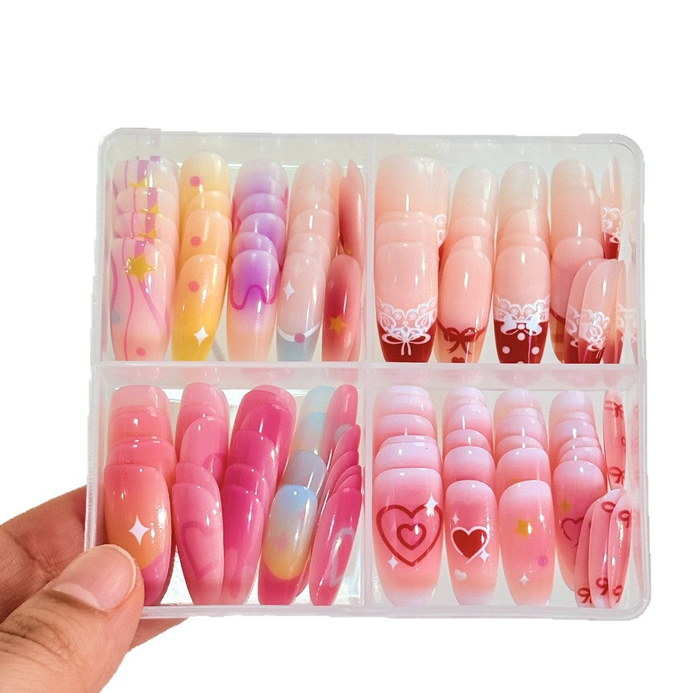 Premium women's press-on nails, a beautiful and reusable nail accessory for a flawless, salon-quality manicure at home.