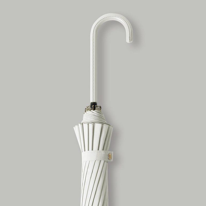 Stylish windproof rain umbrella for women, automatic open, offers elegant protection from elements.