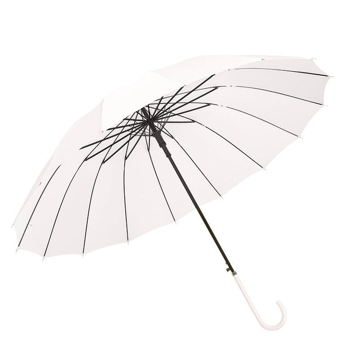 Stylish windproof umbrella for women, automatic open & close, ideal for stormy weather.