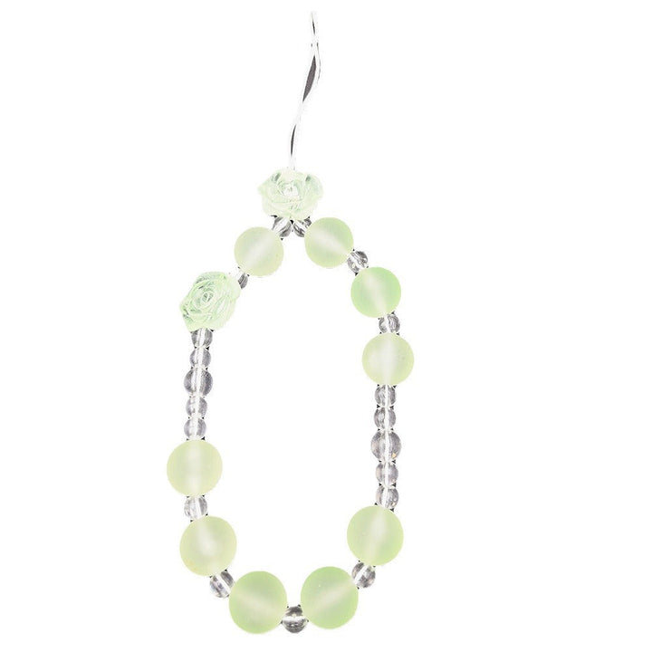 Exquisite women's beaded necklace with a charming floral design, offering a touch of timeless elegance.