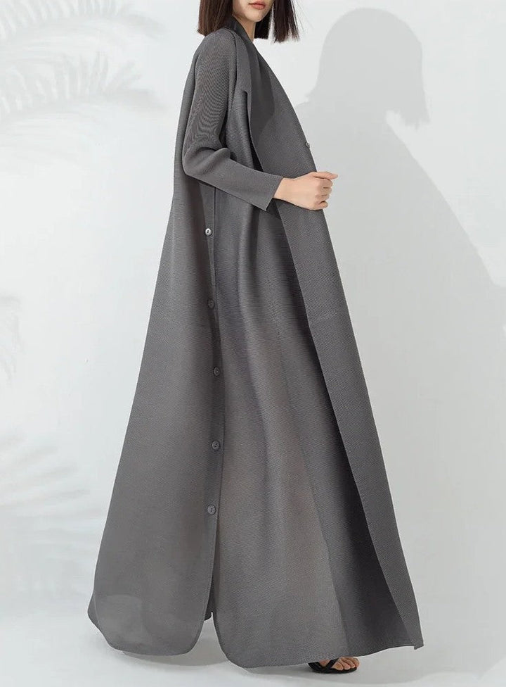 Versatile women's belted A-line coat with funnel neck, an essential piece for fall and winter outerwear.