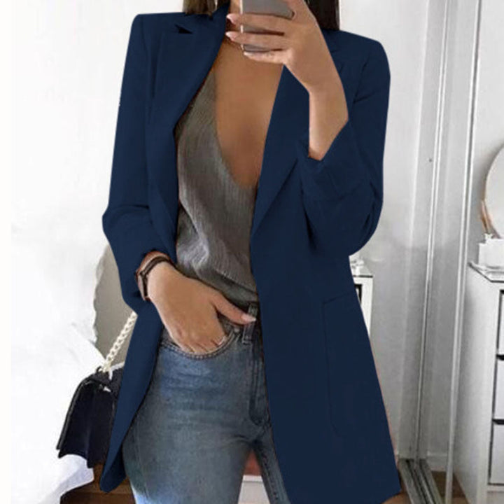 Sophisticated ladies jacket, versatile outerwear for professional or casual style, an elegant women's blazer.