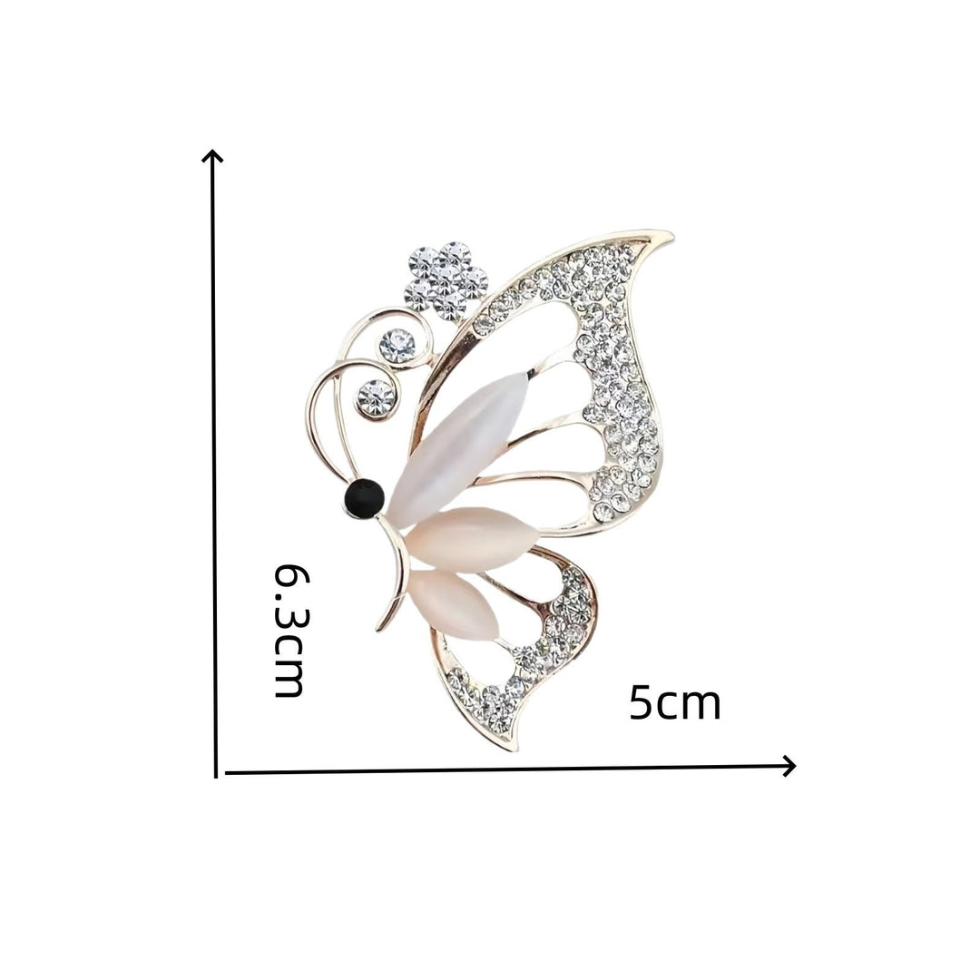 Beautiful butterfly rhinestone brooch, an elegant women's jewelry gift for special occasions.