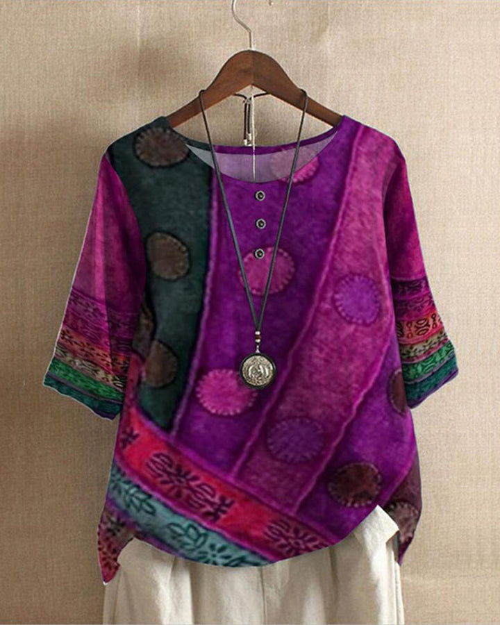 Comfortable women's versatile blouse, an elegant and chic top for everyday wear and casual styling.