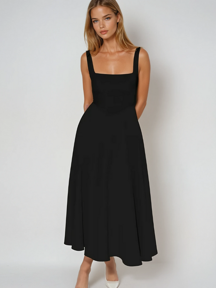 Party-ready elegant women's midi dress, a chic and versatile choice for evening events and celebrations.