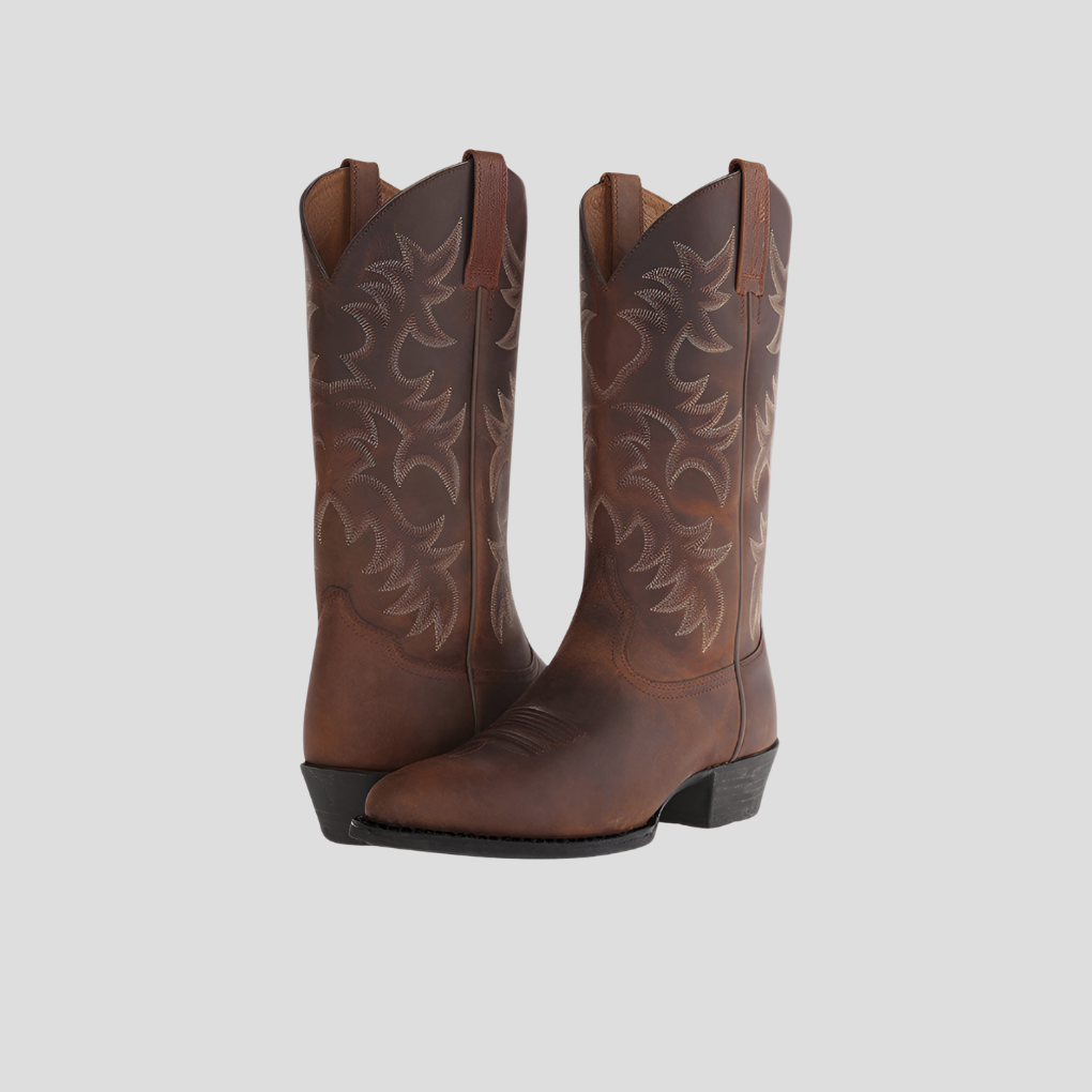 Stylish women's western cowboy boots, offering cowgirl chic and comfort, ideal for timeless versatile footwear.