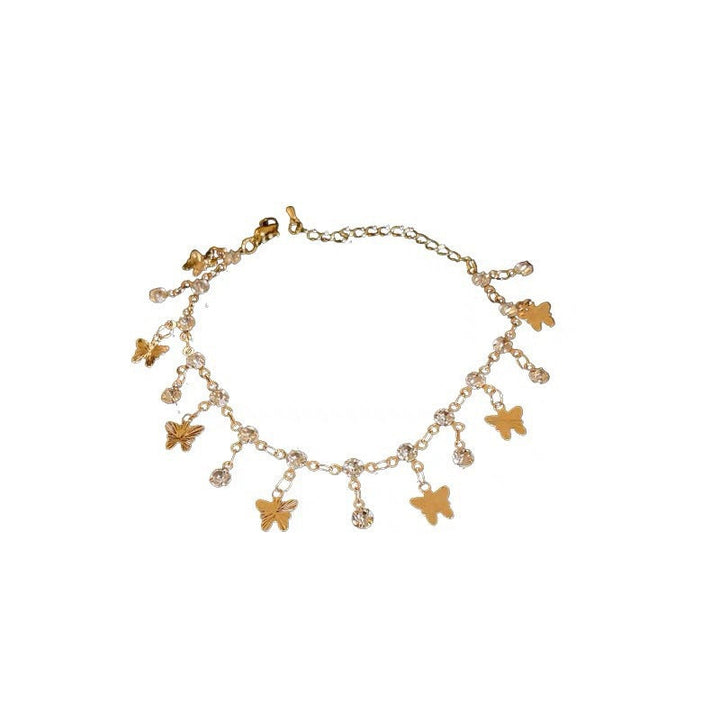 Complete set: stunning women's leaf crystal necklace & bracelet, a sparkling and elegant gift for her.