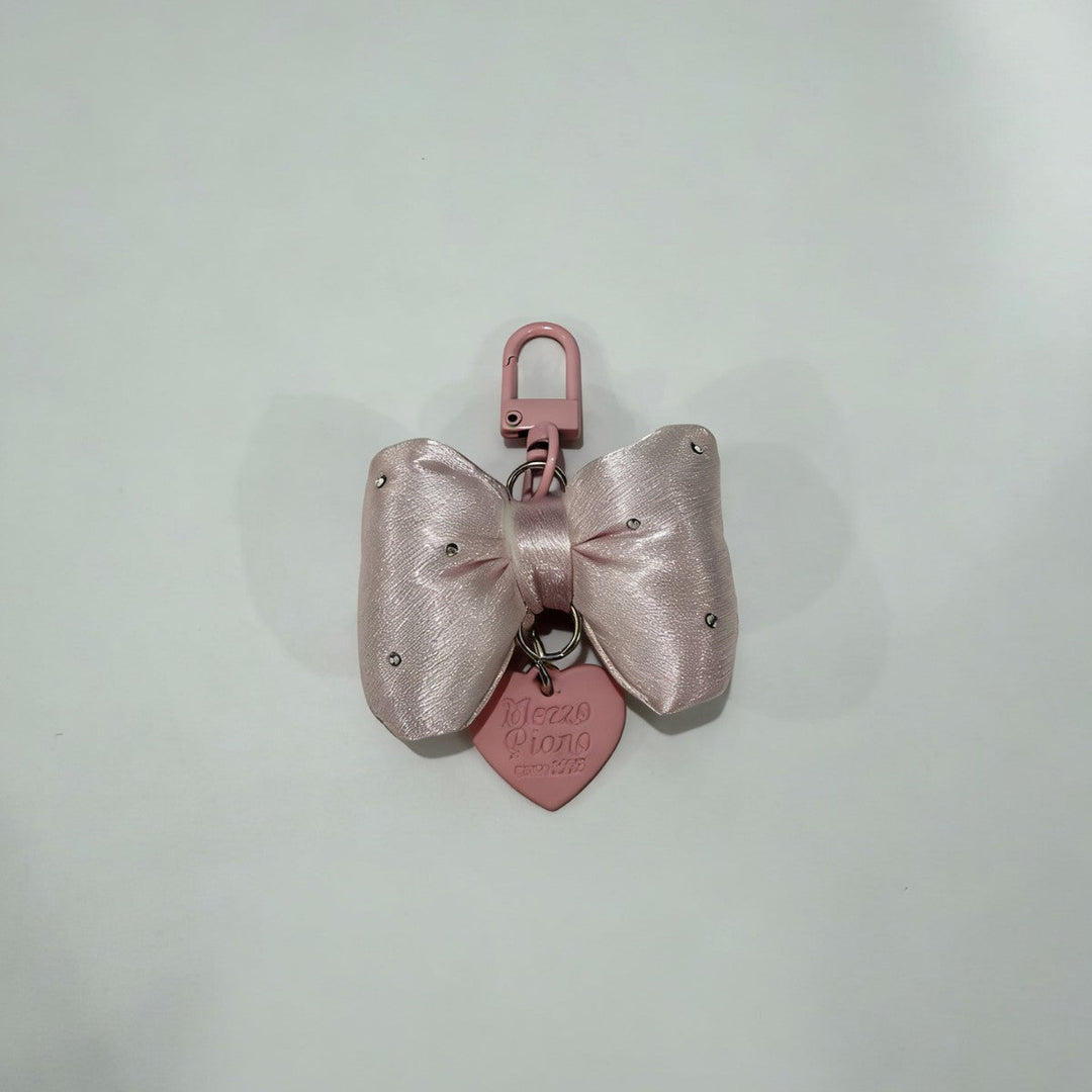 Fashionable women's decorative bow keychain, an elegant and colorful accessory perfect for keys or a handbag.
