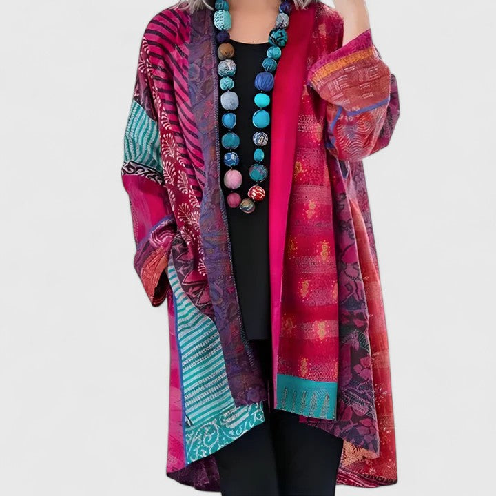 Fashionable women's elegant draped cardigan for versatile style. Comfortable long sleeve outerwear for chic layering.