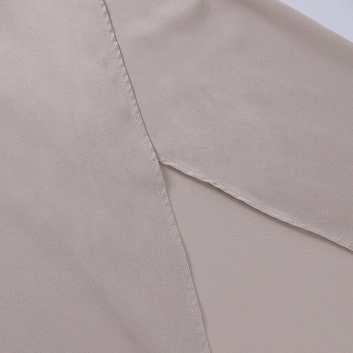 Women's occasion dress: draped midi with a split, spaghetti straps, perfect for parties.