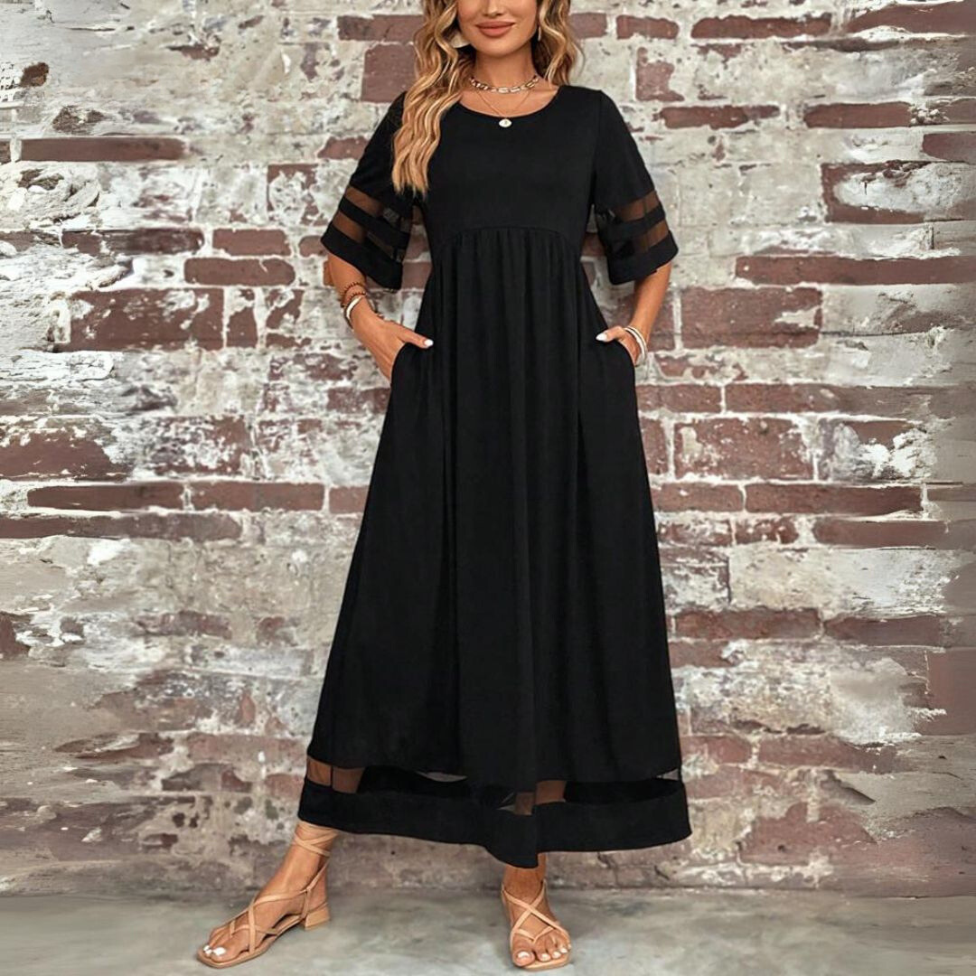 Classic empire waist maxi dress for women, a comfortable, chic, and elegant addition to your wardrobe.
