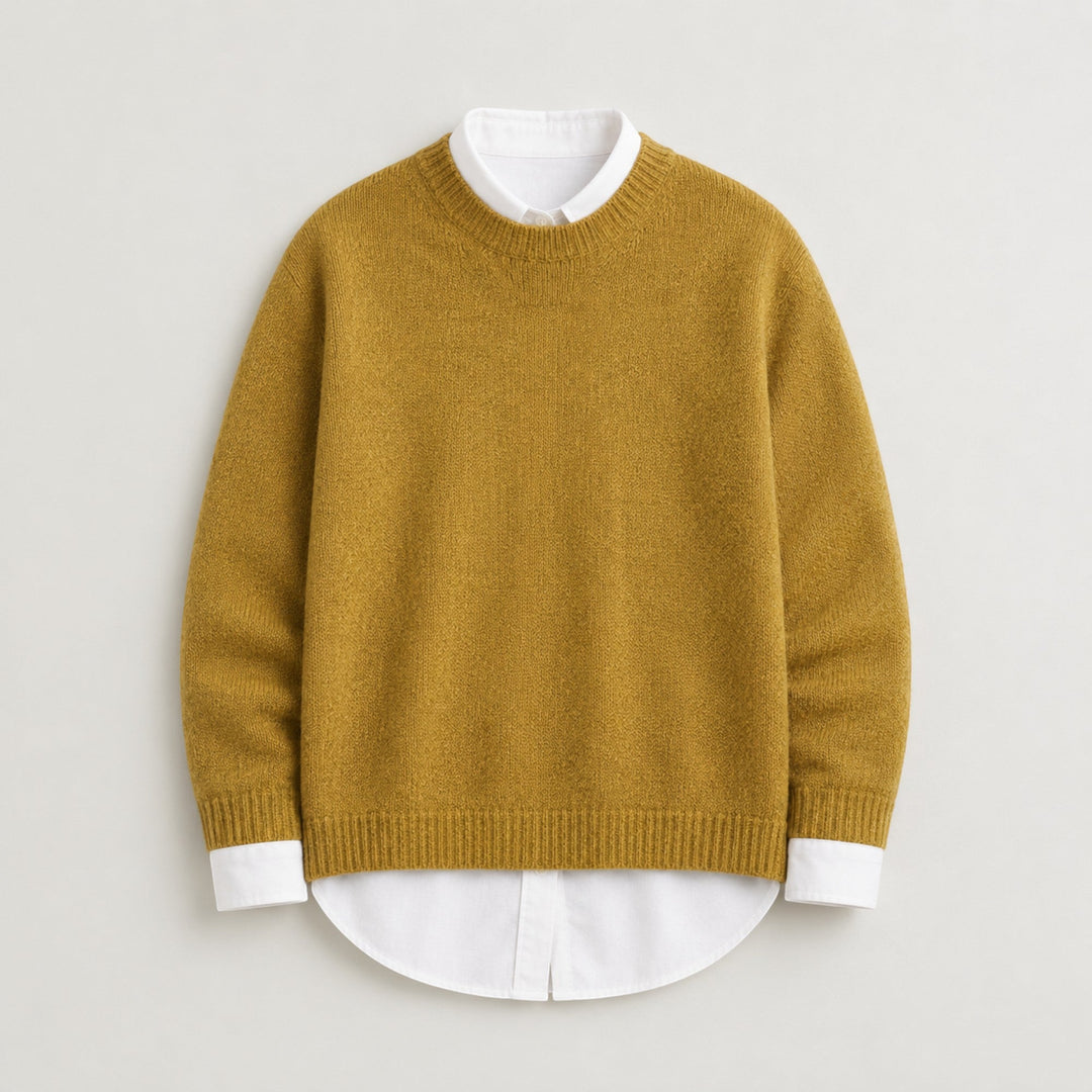 Modern women's warm & elegant sweater, a fine knit long sleeve pullover designed for ultimate comfort.