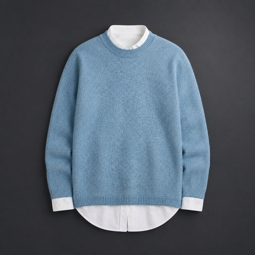 Cozy & stylish women's warm knit pullover sweater, perfect long sleeve comfort for fall and winter.