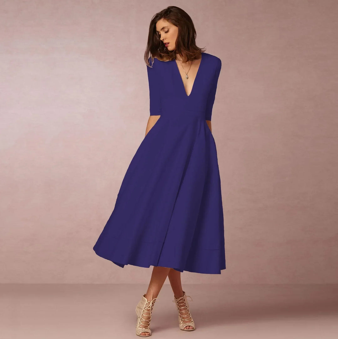 Chic white fitted midi dress for women, ideal for summer day events. Versatile & stylish fashion wear.