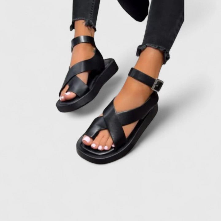 Comfortable and chic flat sandals for women, perfect for elegant everyday summer wear & versatile styling.