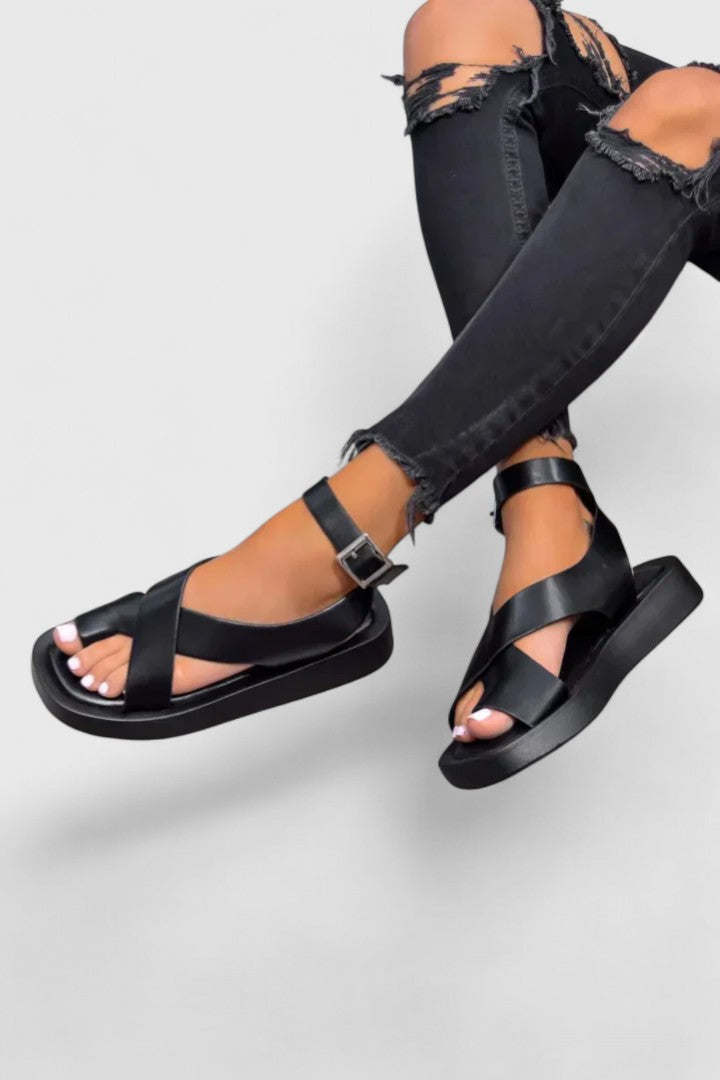 Everyday comfortable flat sandals for women. Elegant design ensures style for all-day wear & summer fashion.