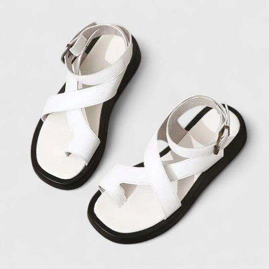 Sleek elegant flat sandals for women, designed for ultimate comfort and versatile everyday summer wear.