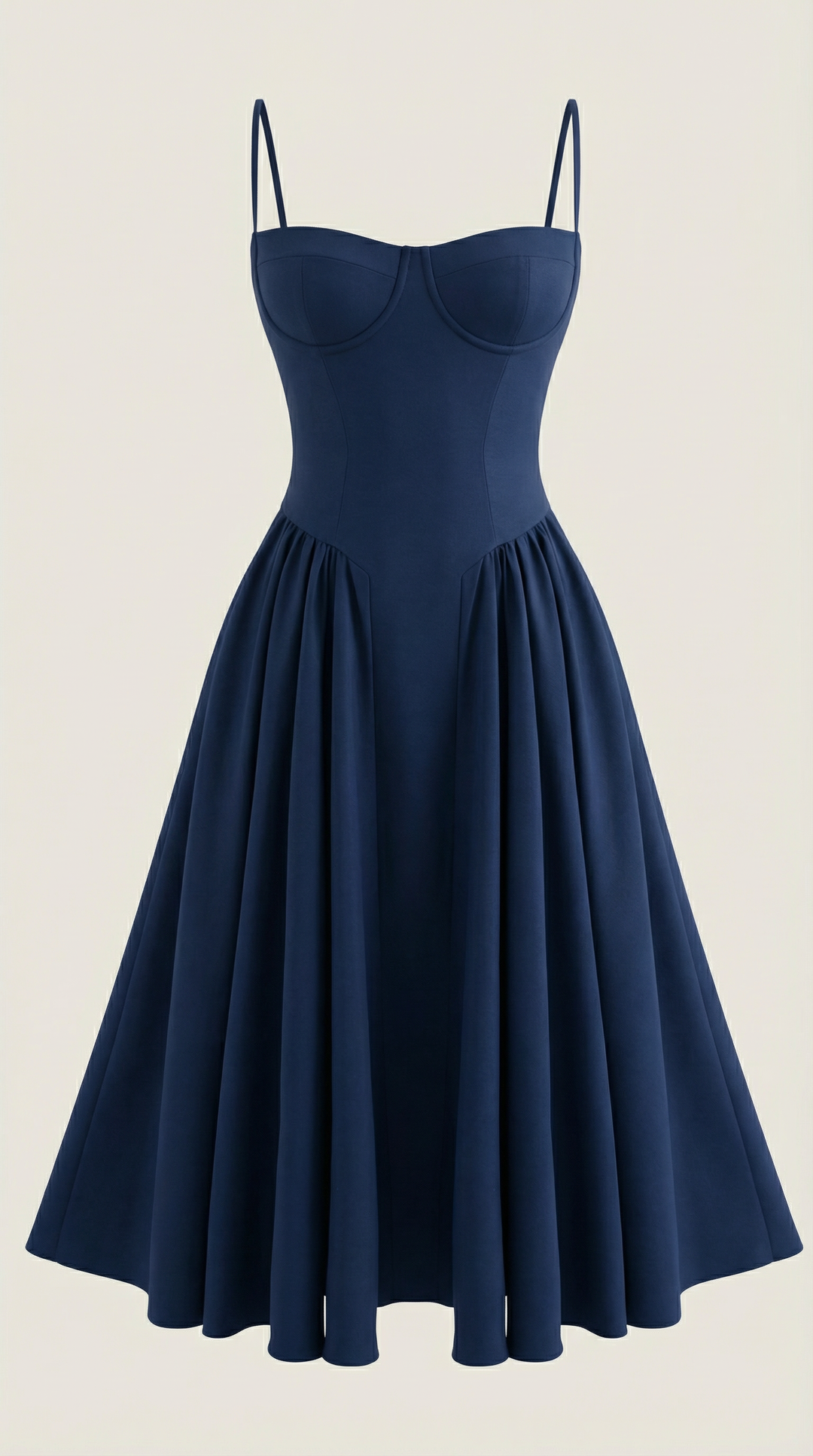 Beautiful women's floral corset midi dress, sweetheart neckline, ideal for elegant summer evenings.