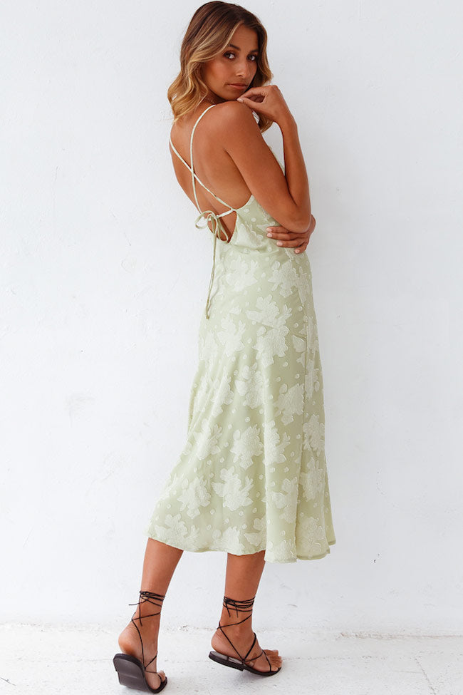 Orange floral cowl neck slip midi dress, an elegant women's party dress featuring a stylish high slit.