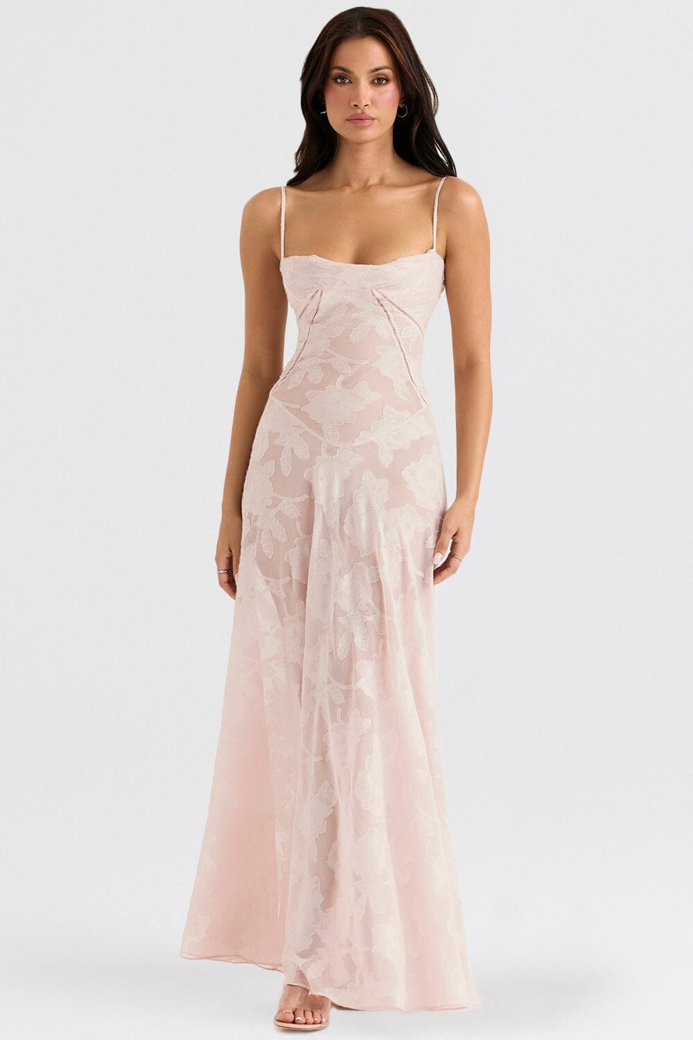 Elegant women's flowy maxi dress, perfect for any occasion, summer parties, and evening events. Chic fashion.