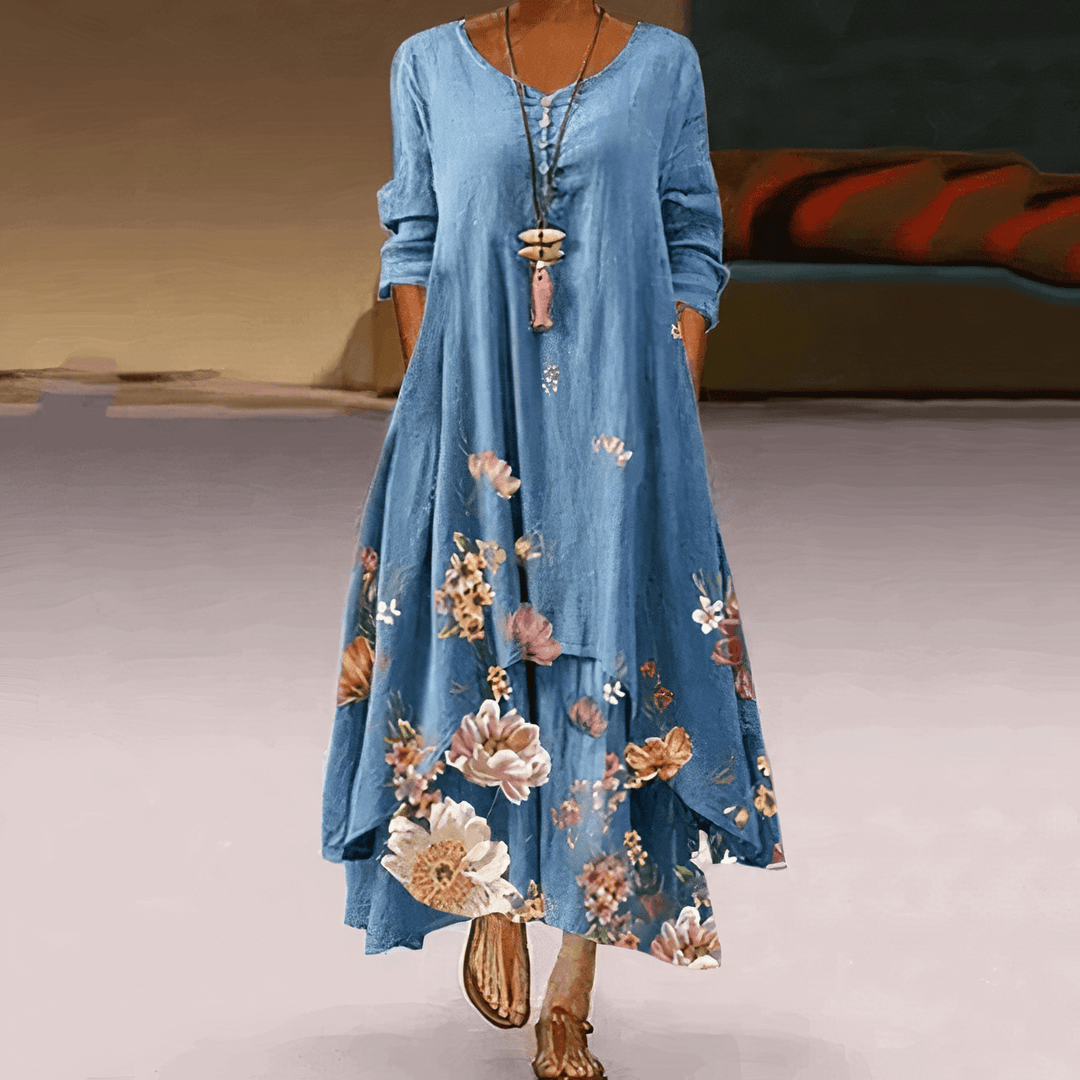 Beautiful women's elegant maxi dress with a flowing silhouette for summer comfort.