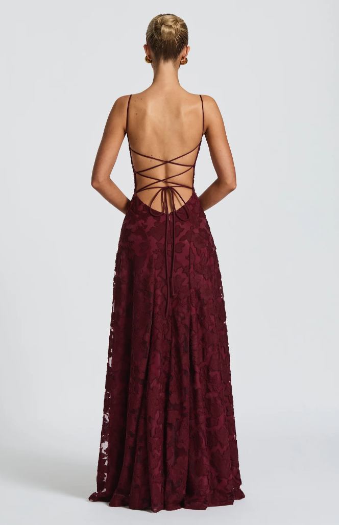 Beautiful women's formal evening maxi dress. Elegant party gown for special events.