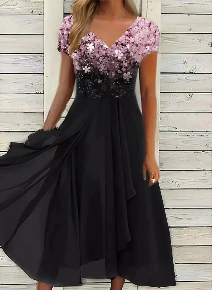 New elegant women's long dress. Glamorous and versatile for chic party or sophisticated evening wear.