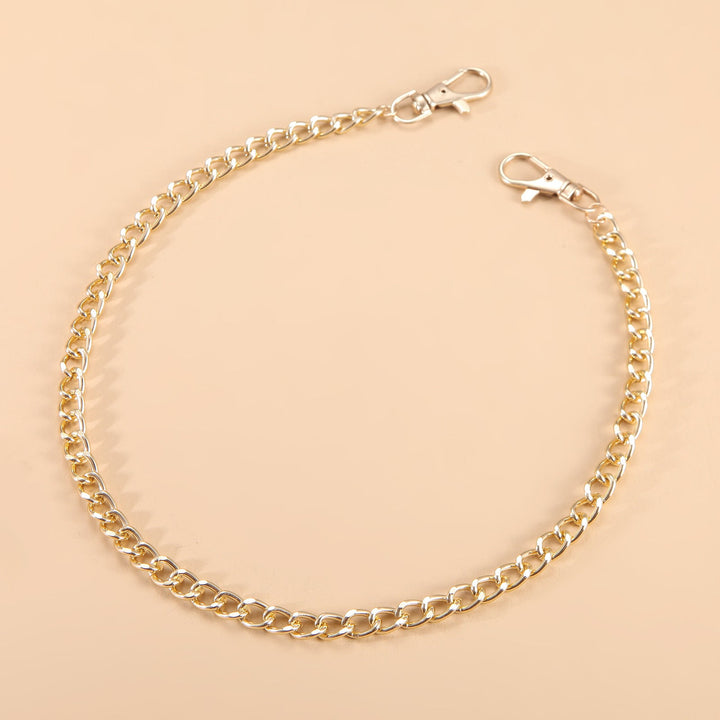 Chic gold chain anklet, a stylish women's ankle bracelet for elegant summer fashion and everyday wear.