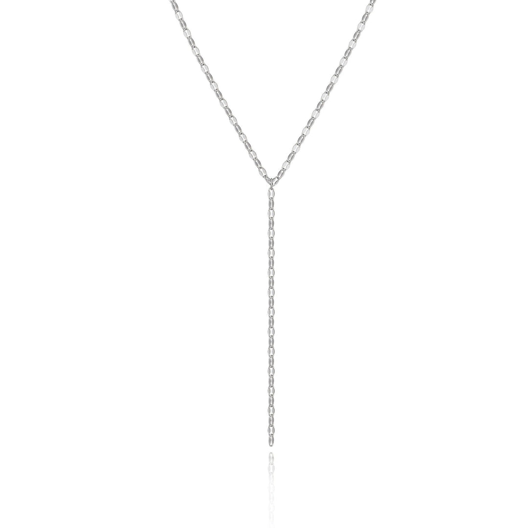Stylish women's gold Y-chain lariat necklace, an elegant jewelry gift for any fashionista.