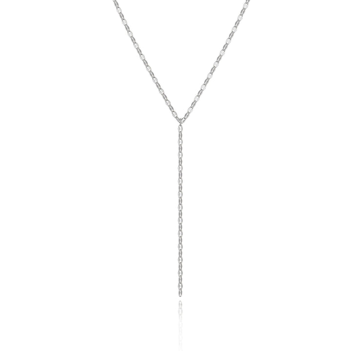 Stylish women's gold Y-chain lariat necklace, an elegant jewelry gift for any fashionista.