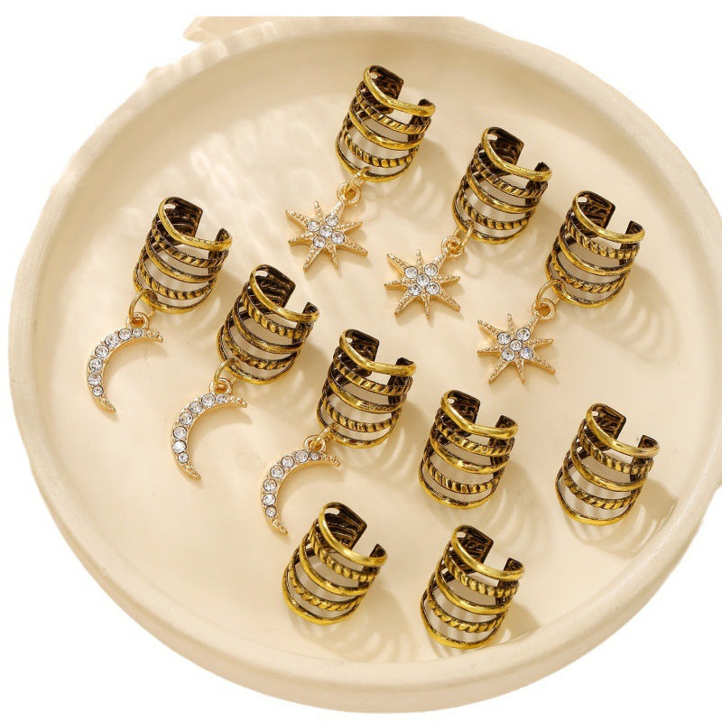 Beautiful shell pattern metal hair clip, a unique and chic accessory for women's hair styling.