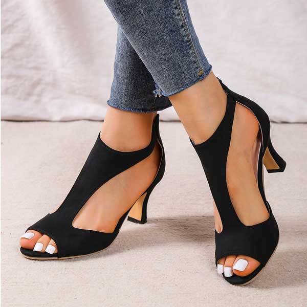 All-day comfort women's heeled sandals, providing supportive orthopedic design for extended wear.