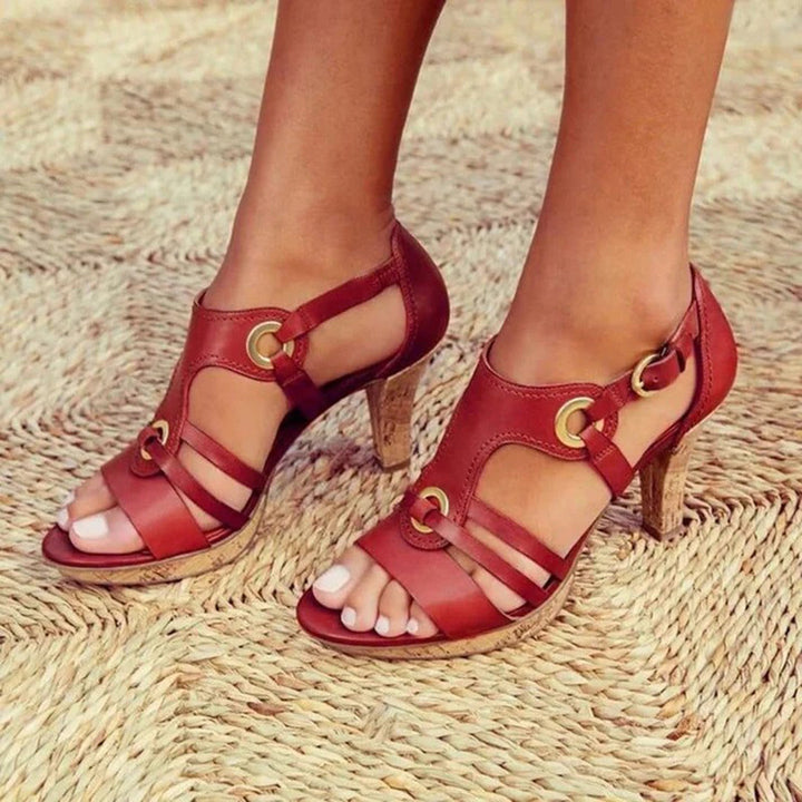 Chic women's high heel sandals, perfect for elegant evening wear, stylish comfort, and versatile summer fashion.