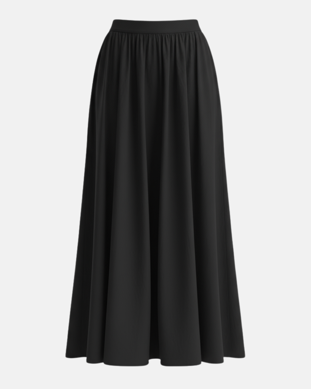 Elegant women's high-waist flowing maxi skirt for versatile fashion. Perfect for spring & summer.