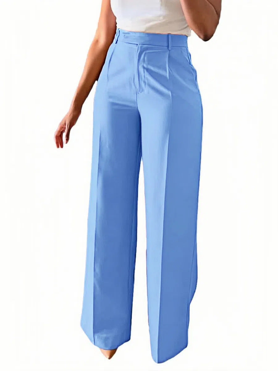 Fashionable high waist wide leg women's pants, creating a stylish & modern silhouette.