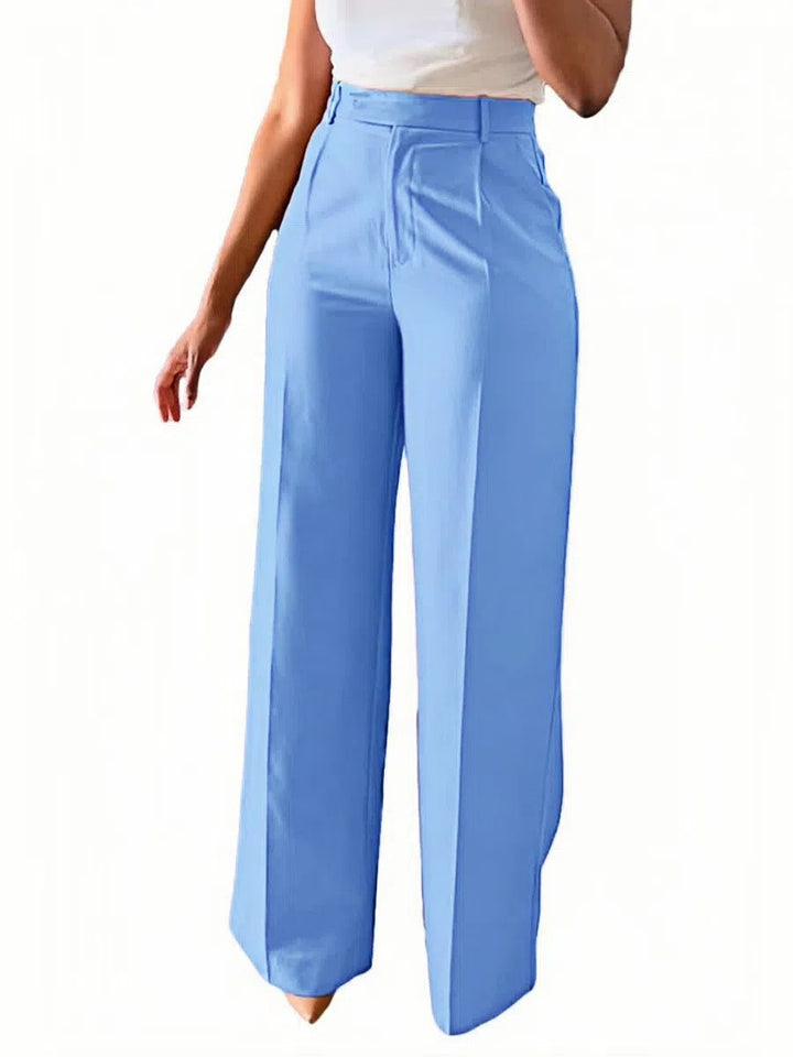 Fashionable high waist wide leg women's pants, creating a stylish & modern silhouette.