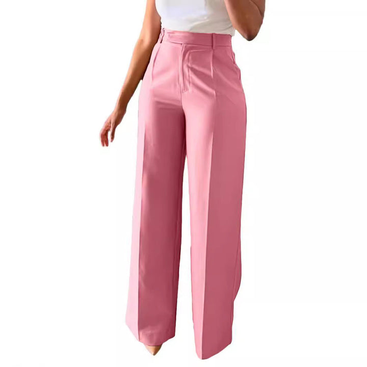 Versatile women's high waist wide leg trousers, perfect for modern elegance, office, or casual chic.
