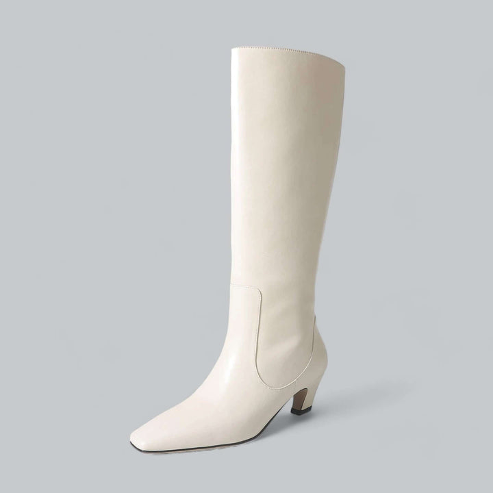 Stylish women's tall boots. Elegant knee-high design, ideal for sophisticated fall & winter outfits. Comfortable footwear.