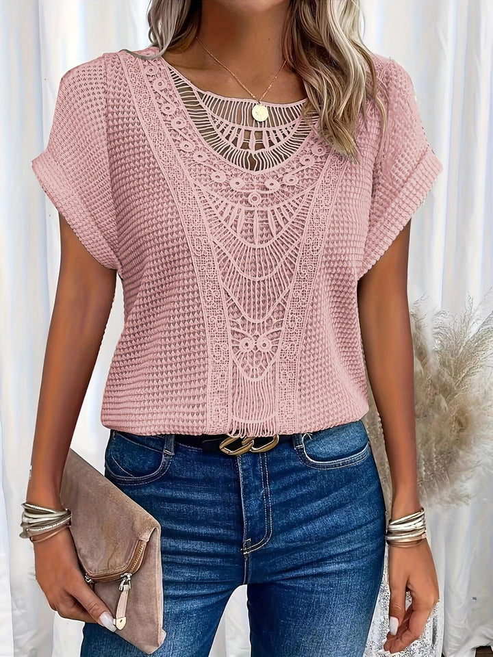 Versatile elegant women's top, comfortable knitted design. Perfect for ladies knitwear & everyday style.